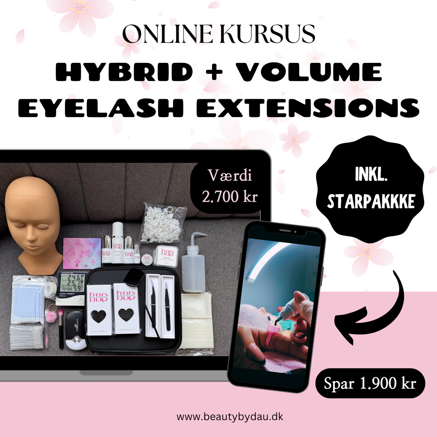 Hybrid + Volumen Wimpernverlängerung Kurs