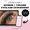 Kurs Hybrid + Volumen Wimpernverlängerung - inkl. Starter-Set
